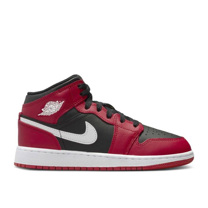 ʥ硼 Air Jordan  1 Mid Gs 'Gym Red Black White' Youth  ˥ å
