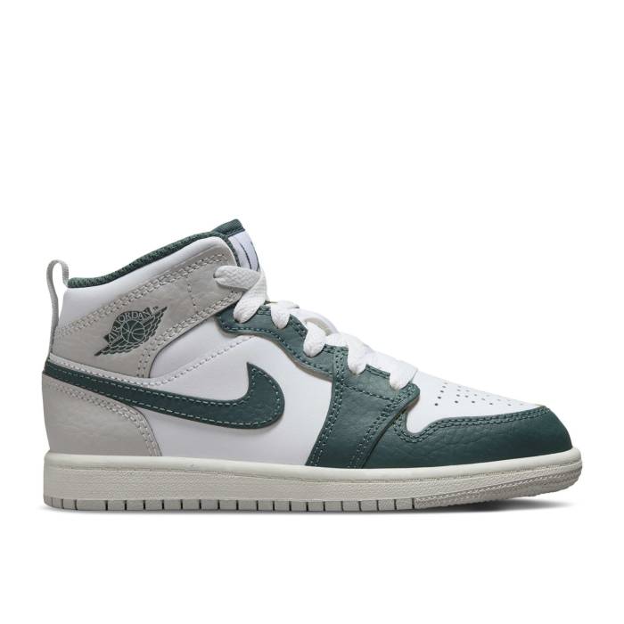 iCL@GAW[_ Air Jordan y Jordan 1 Mid Se Ps 'Oxidized Green' Youth z WjA LbY