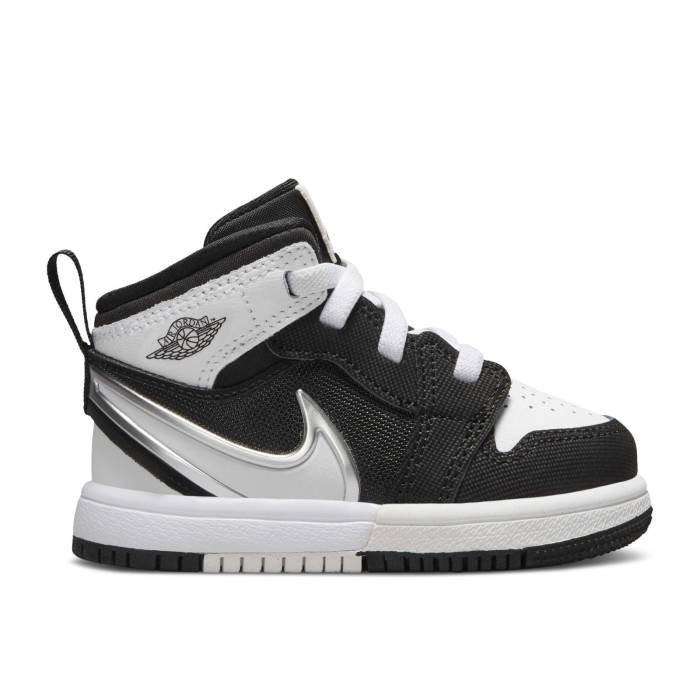 iCL@GAW[_ Air Jordan y Jordan 1 Mid Rm Easyon Td 'Black White' Infant z xr[