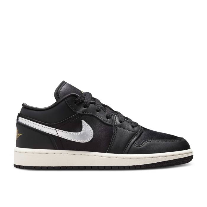 ʥ硼 Air Jordan  Jordan 1 Low Se Gs 'Black Metallic Silver' Youth  ˥ å
