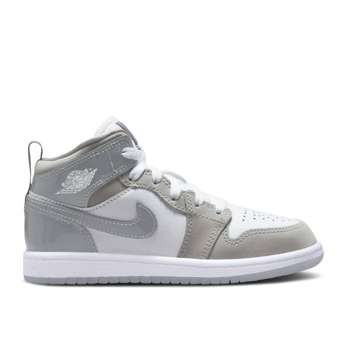 ʥ硼 Air Jordan  Jordan 1 Mid Se Ps 'Patent Cool Grey' Youth  ˥ å