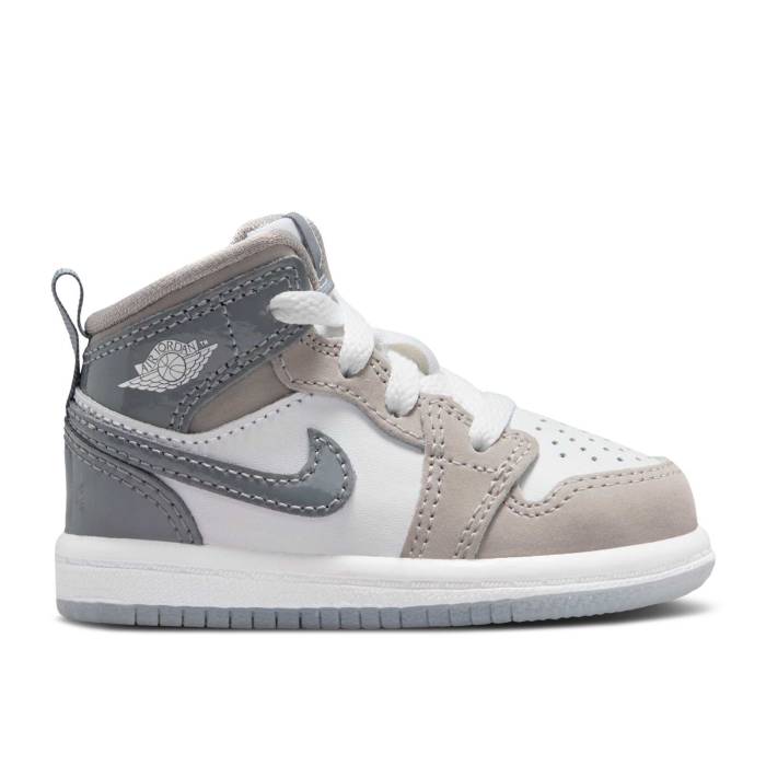 iCL@GAW[_ Air Jordan y Jordan 1 Mid Se Td 'Patent Cool Grey' Infant z xr[