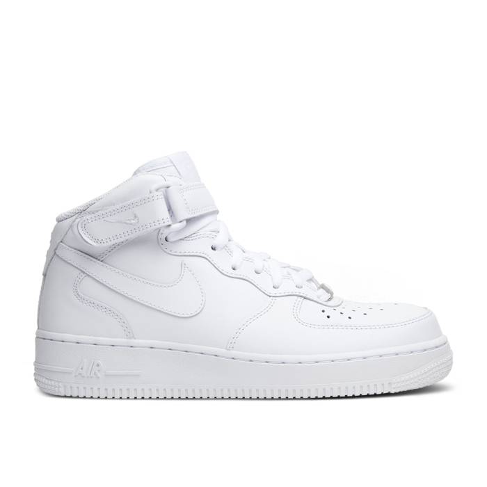 ʥ Nike  Wmns Air Force 1 Mid 07 Leather 'Triple White' Women  ǥ