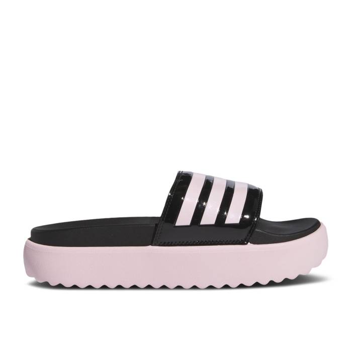 ǥ Adidas  Wmns Adilette Platform Slide 'Black Clear Pink' Women  ǥ