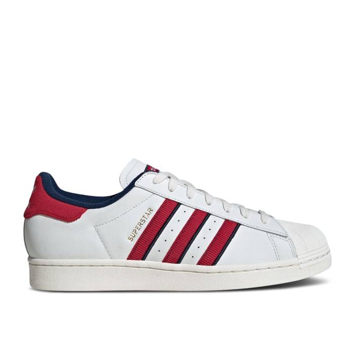 ǥ Adidas  Superstar 'White Team Victory Red Indigo' Men  