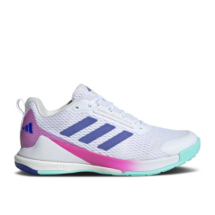 ǥ Adidas  Wmns Novaflight 2 Indoor 'White Lucid Blue Semi Flash Aqua' Women  ǥ