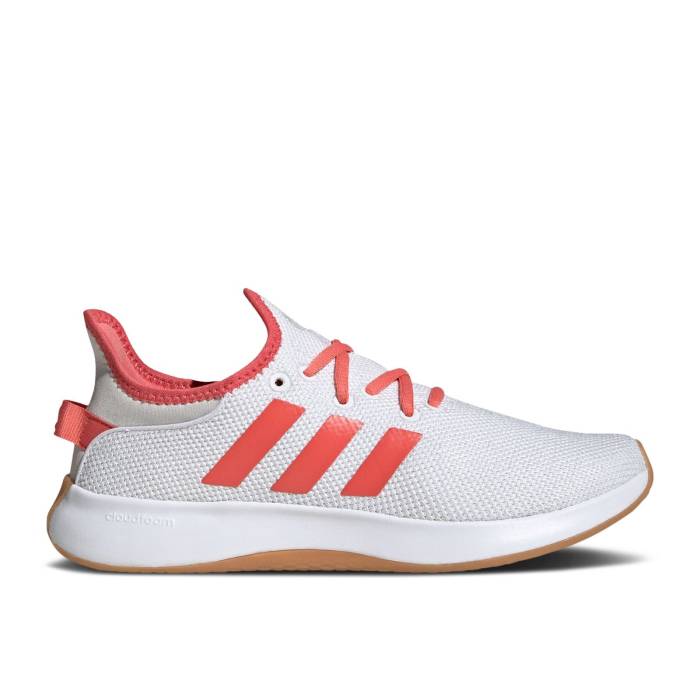 ǥ Adidas  Wmns Cloudfoam Pure 'White Preloved Scarlet Gum' Women  ǥ