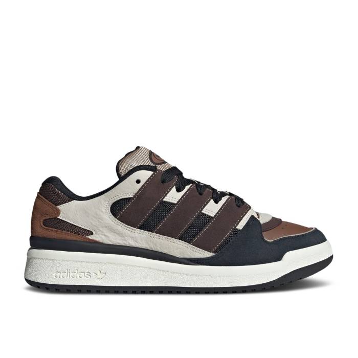 ǥ Adidas  Forum Puffed 'Off White Dark Brown Black' Men  