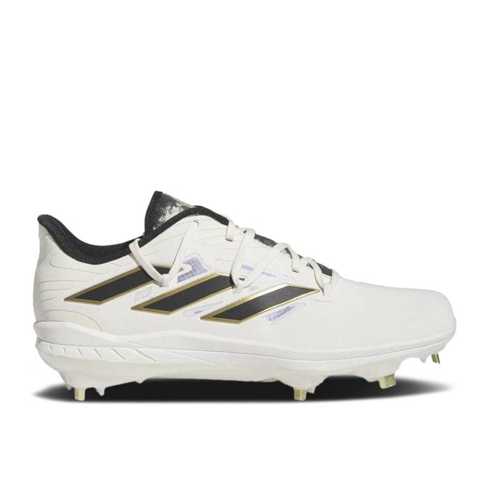 ǥ Adidas  Adizero Afterburner 9 'White Black Gold Metallic' Men  