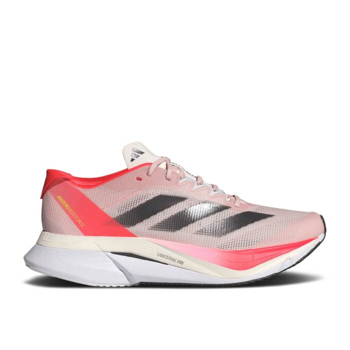 ǥ Adidas  Wmns Adizero Boston 12 'Sandy Pink Aurora Metallic' Women  ǥ