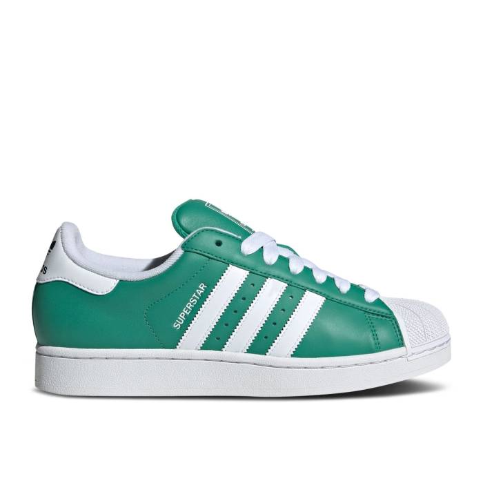 ǥ Adidas  Superstar 2 'Semi Court Green White' Men  