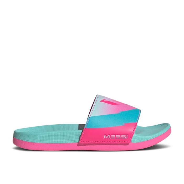アディダス Adidas 【 Lionel Messi X Adilette Comfort Slide K 'Miami' Youth 】 ジュニア キッズ