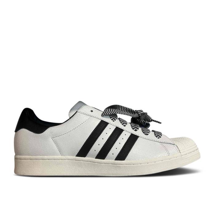 ǥ Adidas  Superstar 'White Black Herringbone Laces' Sample Men  