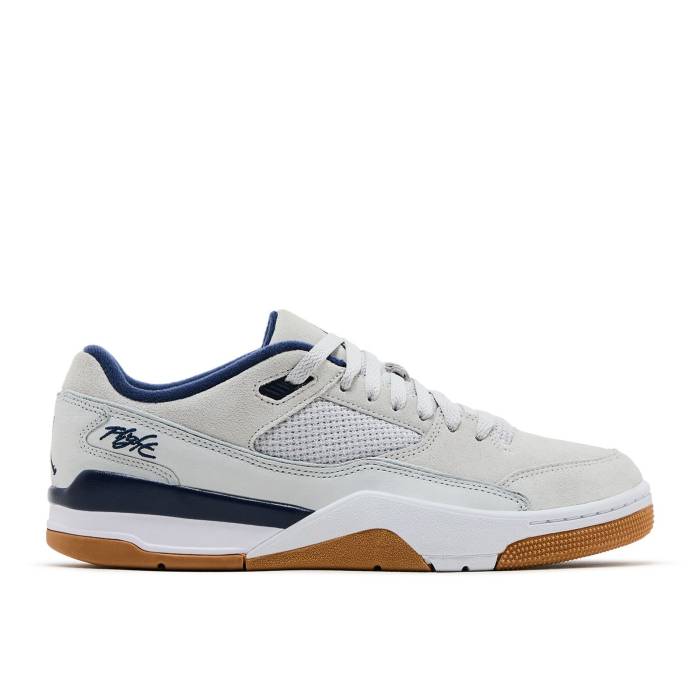 iCL@GAW[_ Air Jordan y Jordan Flight Court 'Neutral Grey Midnight Navy Gum' Men z Y