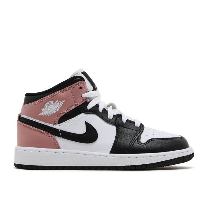 iCL@GAW[_ Air Jordan y Jordan 1 Mid Gs 'Rust Pink' Youth z WjA LbY