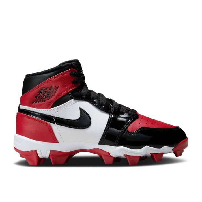 ʥ硼 Air Jordan  Jordan 1 Mid Cleat Gs 'Bred Toe' Youth  ˥ å