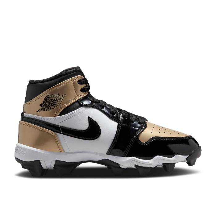 ʥ硼 Air Jordan  Jordan 1 Mid Cleat Gs 'Gold Toe' Youth  ˥ å