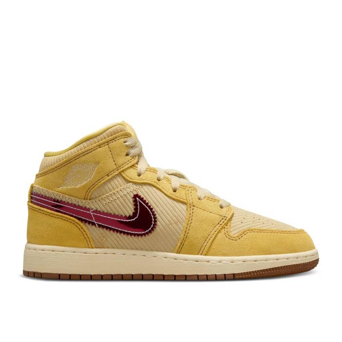 iCL@GAW[_ Air Jordan y Jordan 1 Mid Se Gs 'French Fries' Youth z WjA LbY