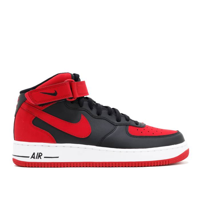 iCL Nike y Air Force 1 Mid '07 'Black Gym Red' Men z t@bV Yt@bV V[Y Xj[J[ Y