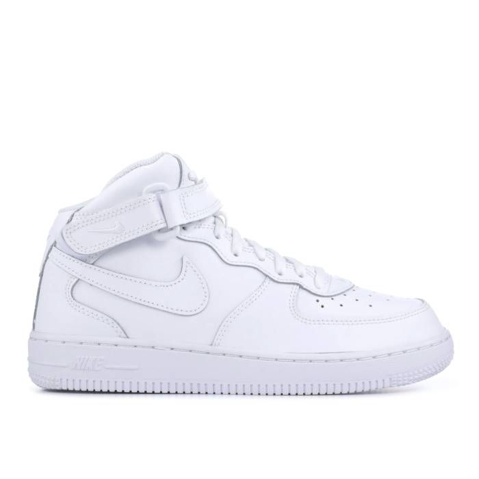iCL Nike y Force 1 Mid Ps 'White' Youth z WjA LbY