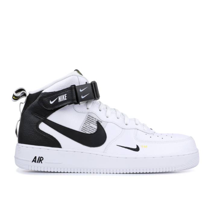 iCL Nike y Air Force 1 Mid '07 Lv8 'White Black' Men z t@bV Yt@bV V[Y Xj[J[ Y
