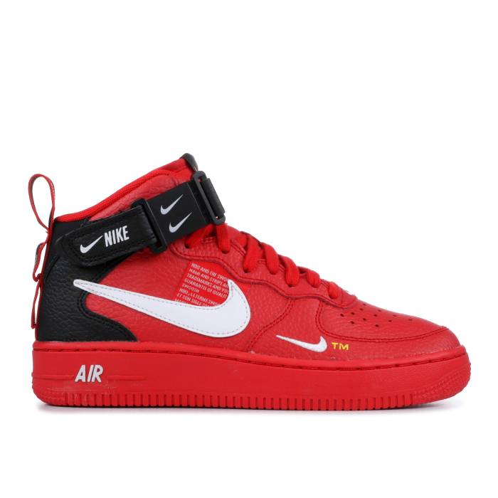 ʥ Nike  Air Force 1 Mid Lv8 Gs 'University Red' Youth  ˥ å