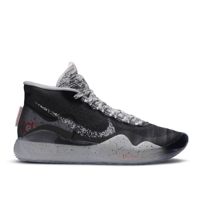 シューズ(男性用) nike zoom kd 12 Nike MEN'S Zoom KD12 NRG White Black Wolf Grey Basketball