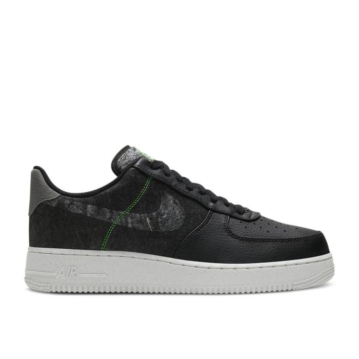 ◆正規品◆ナイキ Nike 【 Air Force 1 '07 Lv8 'Recycled Wool Pack - Black Electric Green' Men 】 メンズ ゴム靴◆追跡あり◆