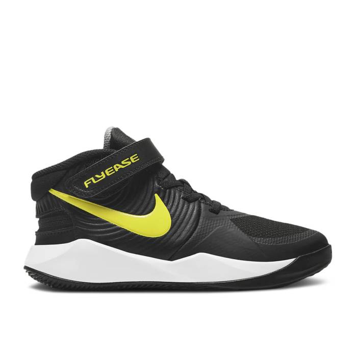 iCL Nike y Team Hustle D9 Flyease Ps 'Black High Voltage' Youth z WjA LbY