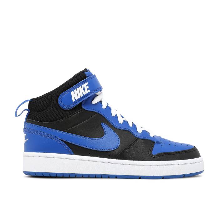 ʥ Nike  Court Borough Mid 2 Gs 'Black Game Royal' Youth  ˥ å
