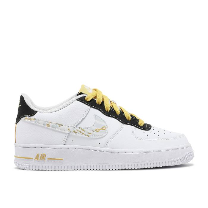 iCL Nike y Air Force 1 '07 Lv8 Gs 'Gold Links Zebra Print' Youth z WjA LbY