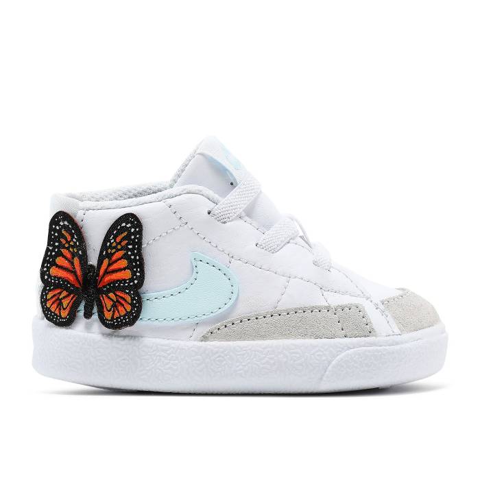 【NIKE】ナイキ Nike 【 Blazer Mid Se Cb 'White Orange Butterfly' Infant 】 ベビー★送料込
