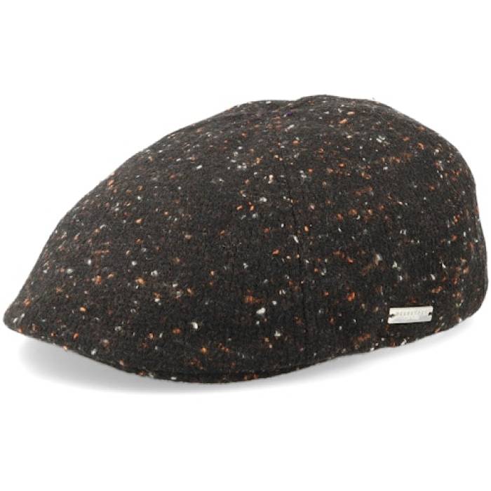 Seeberger 【 Tweed Fabric Ivy Cap Nut Brown Flat Cap - 】 ファッション メンズファッション 帽子 キャップ