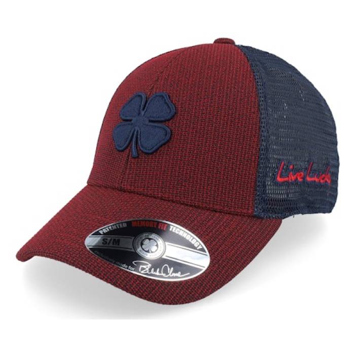 Black Clover 【 Midway 3 Red W Navy Mesh W Navy Clover Trucker - 】 ファッション メンズファッション 帽子 キャップ