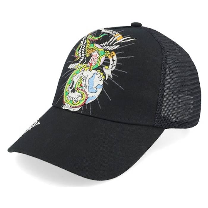 エド・ハーディー スネークキャップ Ed Hardy エドハーディー 【 Eagle & Snake Black/Black A-Frame
