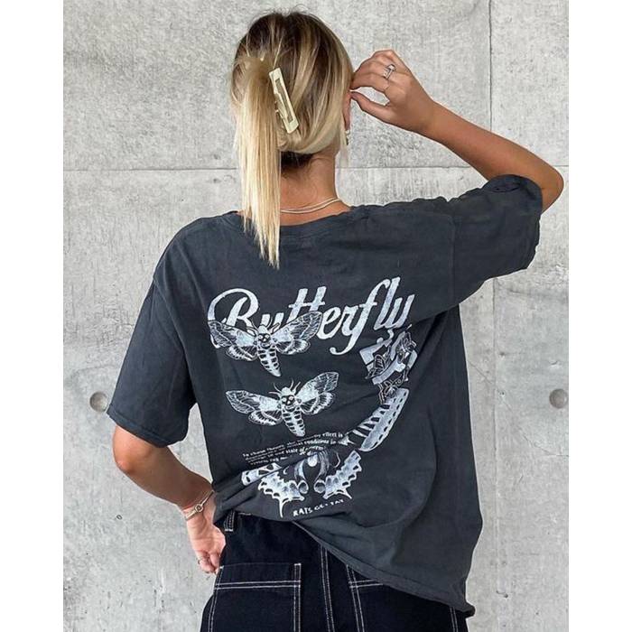 Rats Get Fat 【 Butterfly Effect Vintage T-Shirt Womens 】 レディース