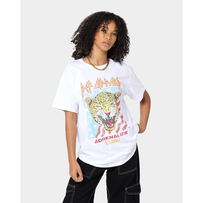 Def Leppard 【 Adrenalize Tour T-Shirt Womens 】 ファッション レディースファッション トップス Tシャツ カットソー レデ