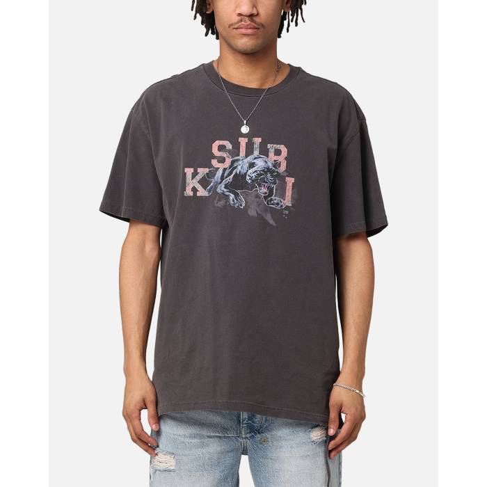 KSUBI 半袖シャツ M ブラック/ホワイト KSUBI JUMP BIGGIE SS TEE (5000007007)（Tシャツ/カットソー