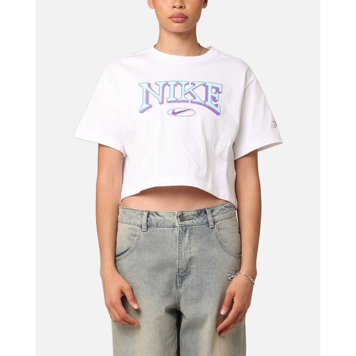 ナイキ Nike 【 Women's Sportswear Loose Varsity Cropped T-Shirt Womens 】 レディース
