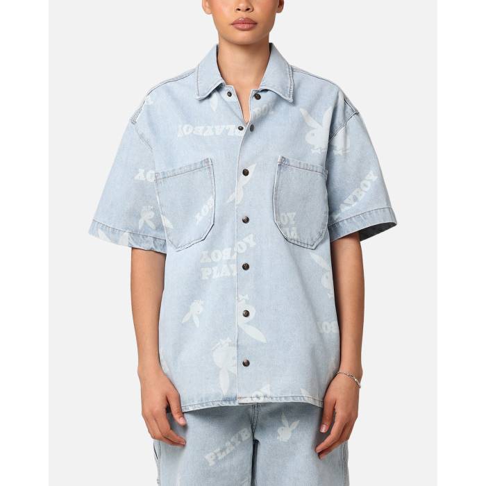 Playboy 【 Mess Collared Shirt Womens 】 ファッション レディースファッション トップス その他トップス レディース