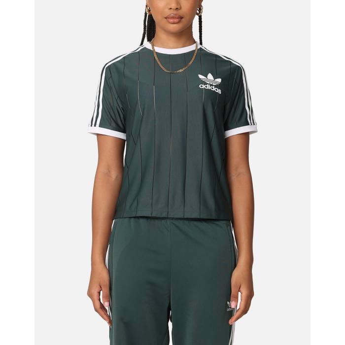 アディダス Adidas 【 Women's 3-Stripes Pinstripe T-Shirt Womens 】 レディース