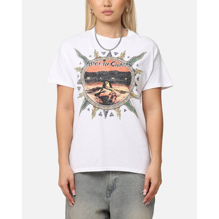 Alice In Chains 【 Flames Vintage T-Shirt Womens 】 ファッション レディースファッション トップス Tシャツ カットソー レ