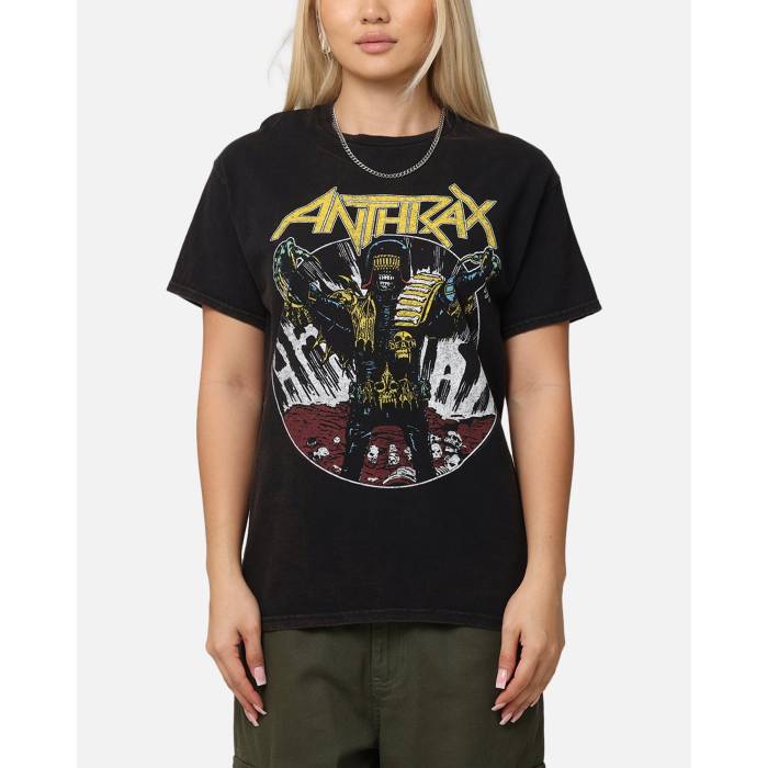 Anthrax 【 Atl World Tour T-Shirt Womens 】 ファッション レディースファッション トップス Tシャツ カットソー レディ