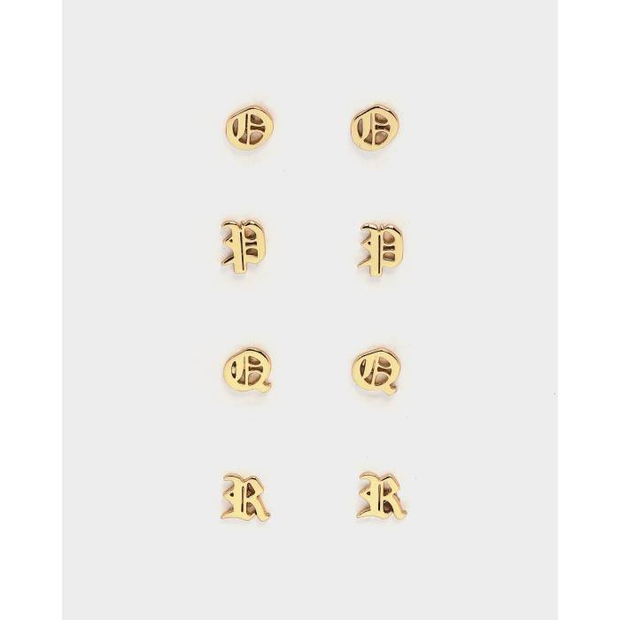 Raising Hell 【 Women's Gothic Alphabet Stud Earrings Womens 】 ファッション レディースファッション トップス トレーナー
