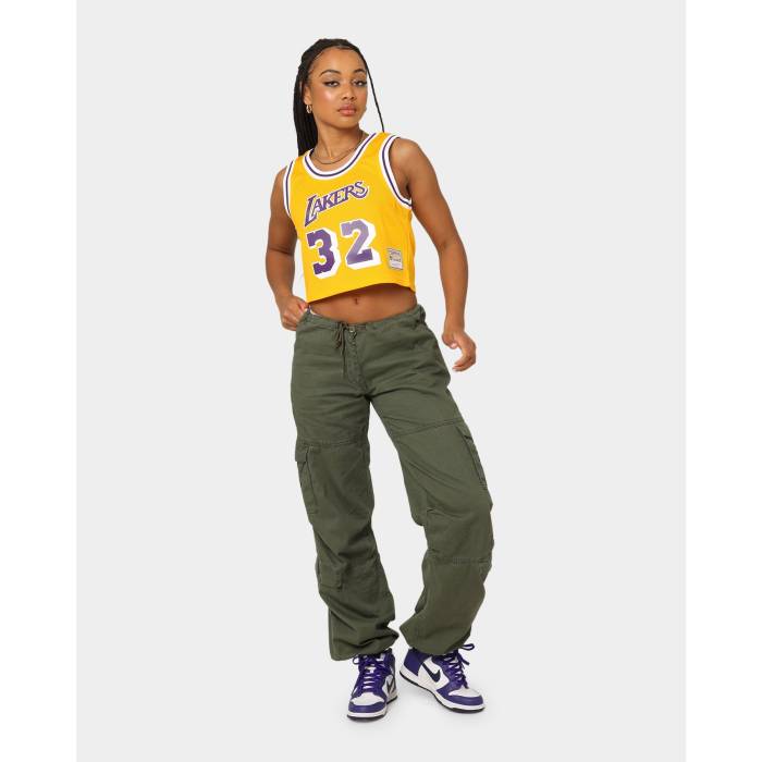 ミッチェル&ネス Mitchell & Ness 【 Women's Los Angeles Lakers Earvin "Magic" Johnson #32 Nba Cropped Jersey Womens 】 レディース