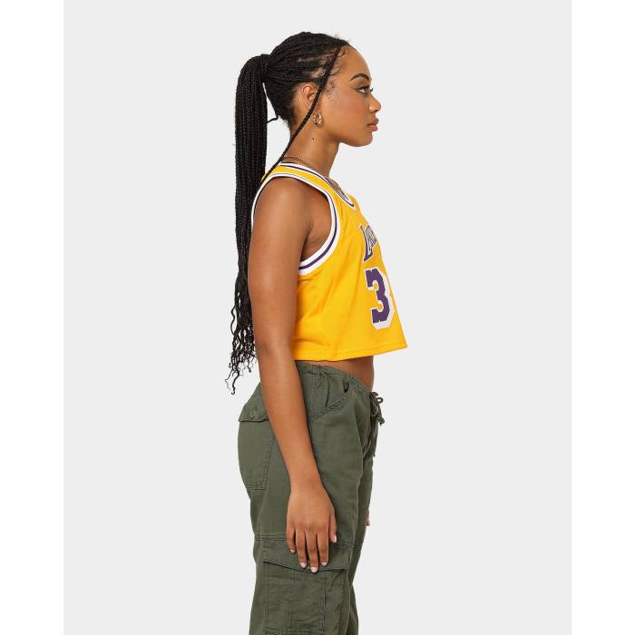 ミッチェル&ネス Mitchell & Ness 【 Women's Los Angeles Lakers Earvin "Magic" Johnson #32 Nba Cropped Jersey Womens 】 レディース