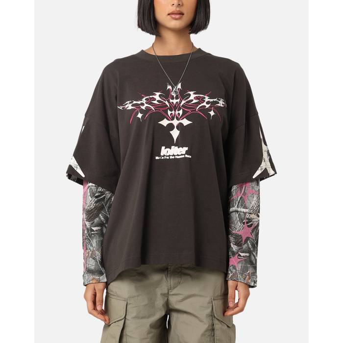 Loiter 【 Seek N Destroy Long Sleeve T-Shirt Womens 】 ファッション レディースファッション トップス パーカー レディー