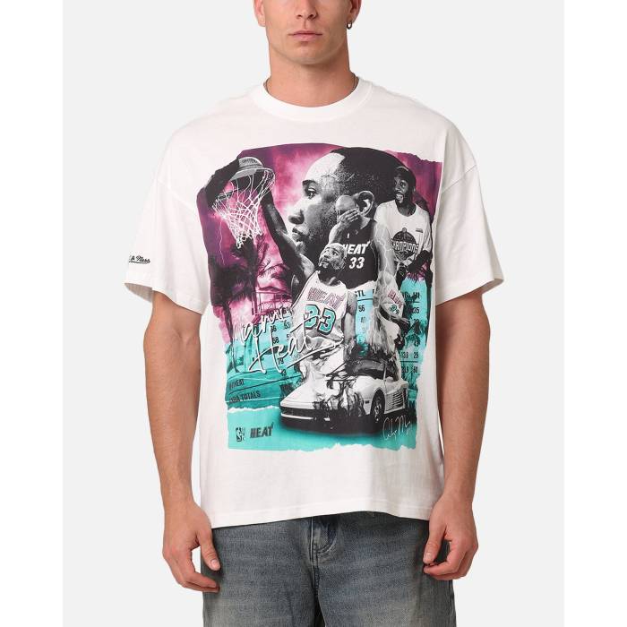 ミッチェル&ネス Mitchell & Ness 【 Miami Heat Alonzo Mourning South Beach T-Shirt Mens 】 メンズ