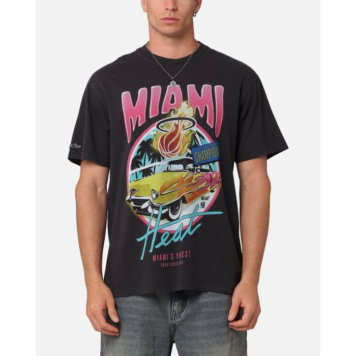 ミッチェル&ネス Mitchell & Ness 【 Miami Heat Cruising T-Shirt Mens 】 メンズ