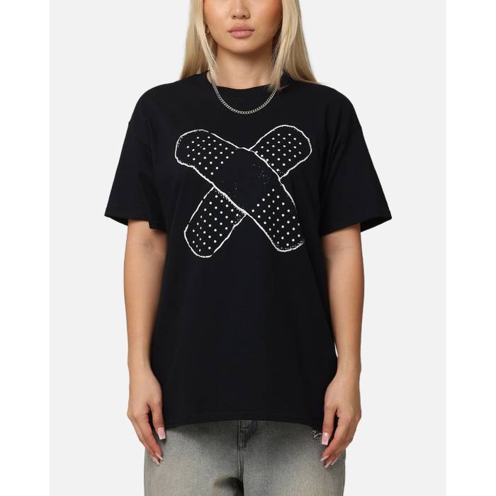 The Kid Laroi 【 Bandaid T-Shirt Womens 】 ファッション レディースファッション トップス Tシャツ カットソー レディー